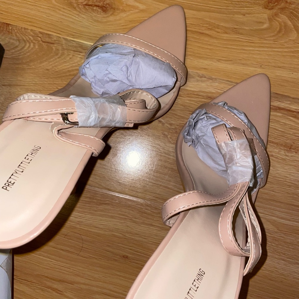 Pretty Little Thing Nude Stiletto Heels